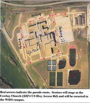 map of parade route