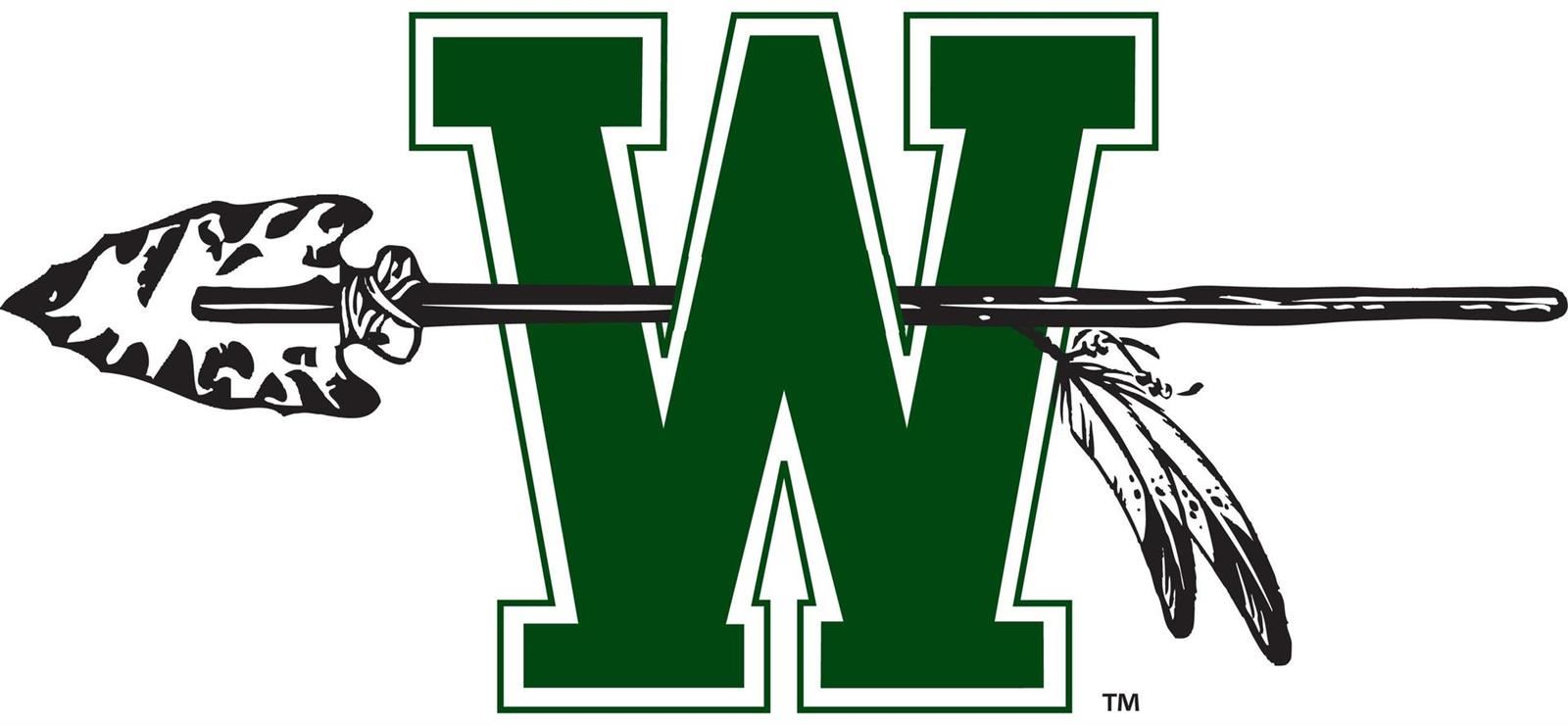 school logo with spear through letter w school logo with spear through letter w
